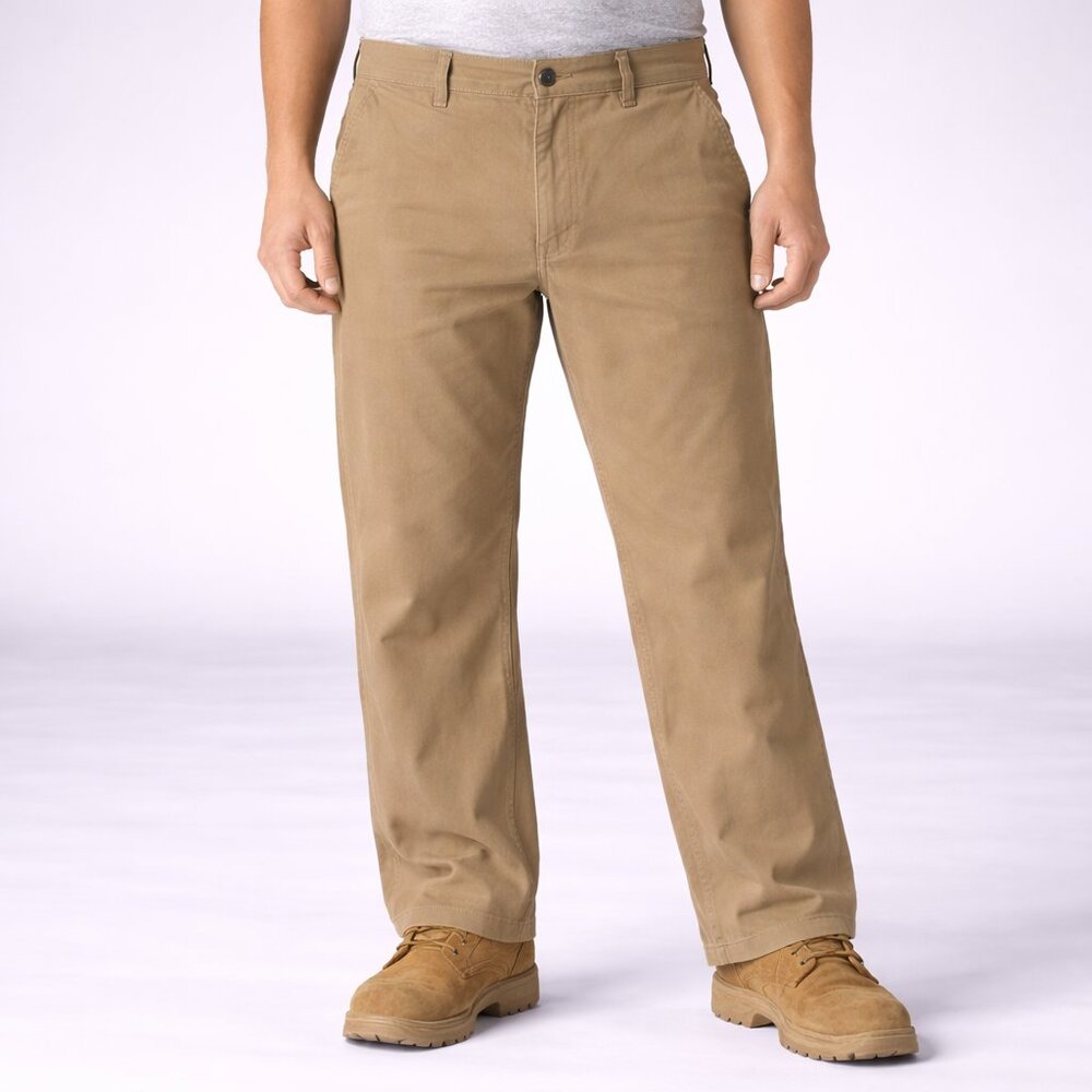 40 Grit Duluth Carpenter Pants Relaxed Fit Tan Workwear 42x30